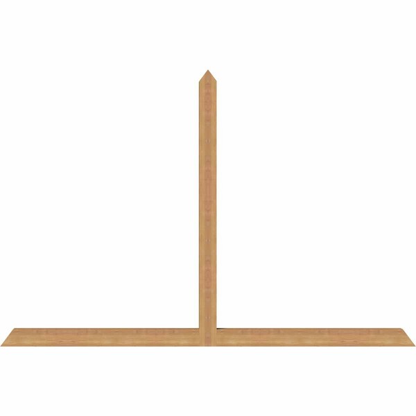Ekena Millwork Portland Timber Gable Bracket, Western Red Cedar, 84"W x 56"H x 3 1/2"D x 3 1/2"F, 16/12 Pitch GBW084X56X0404POR00SWR - main
